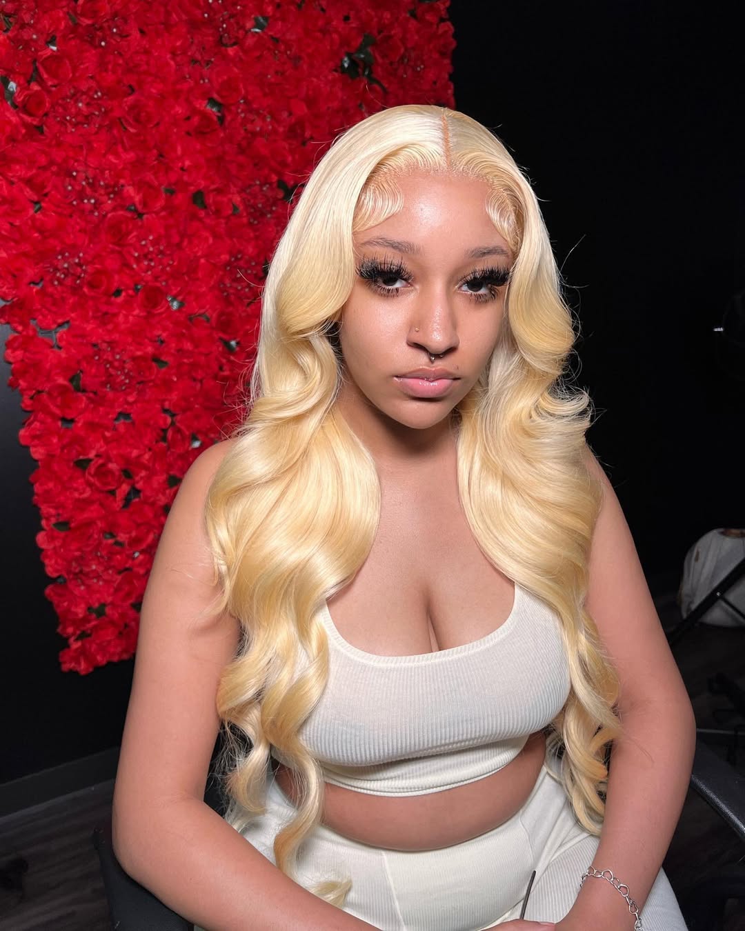 613 Blonde Body Wave Lace Front Wig - Peluca de Cabello Humano Ondulado 13X6,
