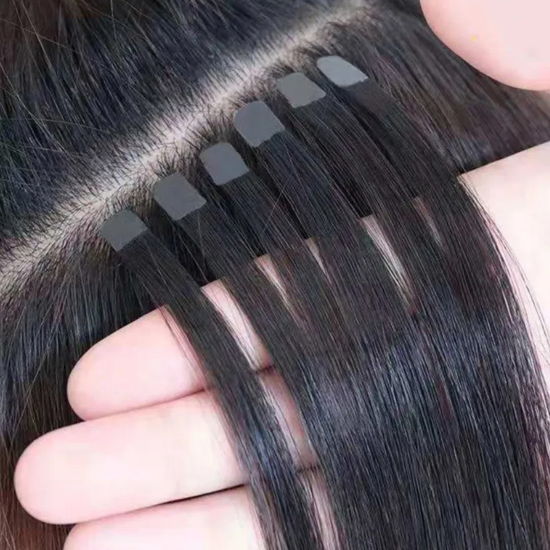Invisible Tape In Extensions Real Hair - Mini cinta de extensiones de cabello,
