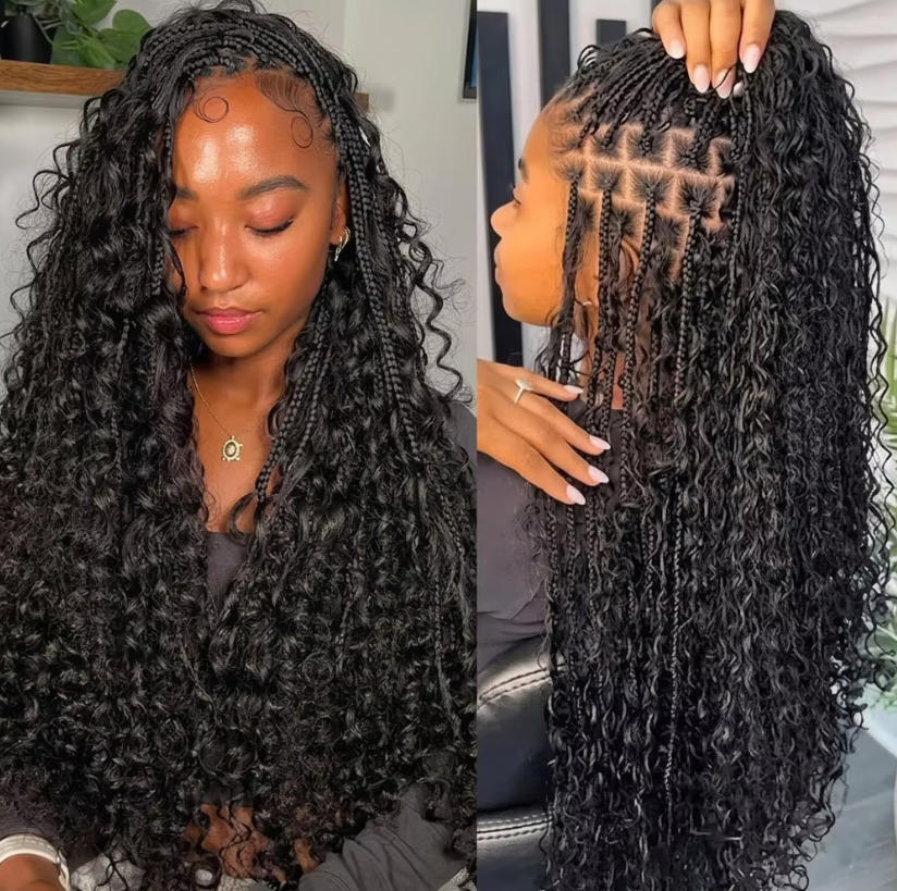 Water Wave Bulk Human Hair For Braiding - Cabello humano suelto a granel, ondas