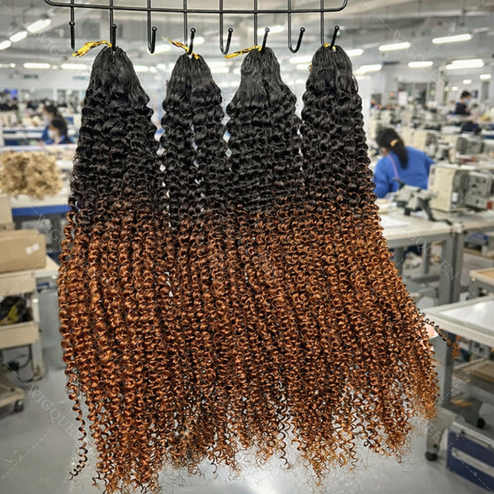 Water Wave Bulk Human Hair For Braiding - Cabello humano rizado tipo crochet 12A