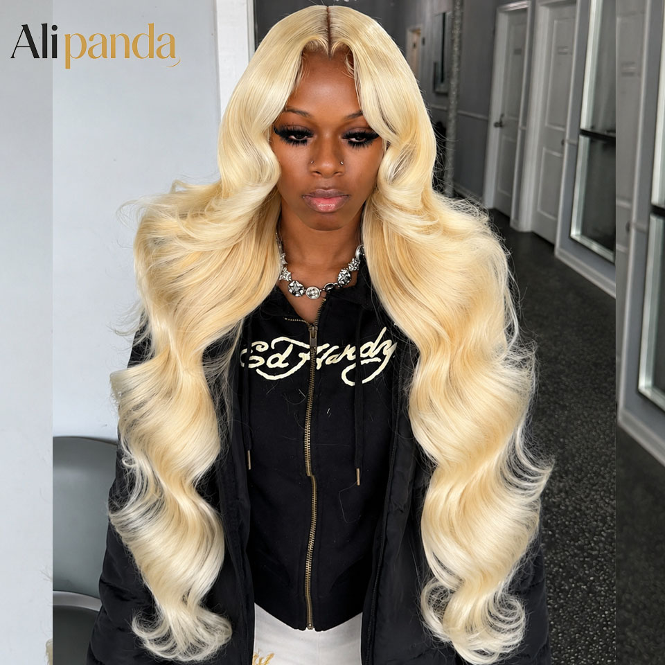 613 Blonde Body Wave Lace Front Wig - Peluca frontal de encaje HD 613