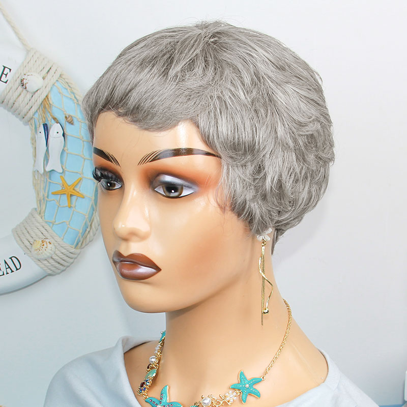 Short Pixie Cut Wig Human Hair Cheap - Pelucas cortas y rectas de cabello