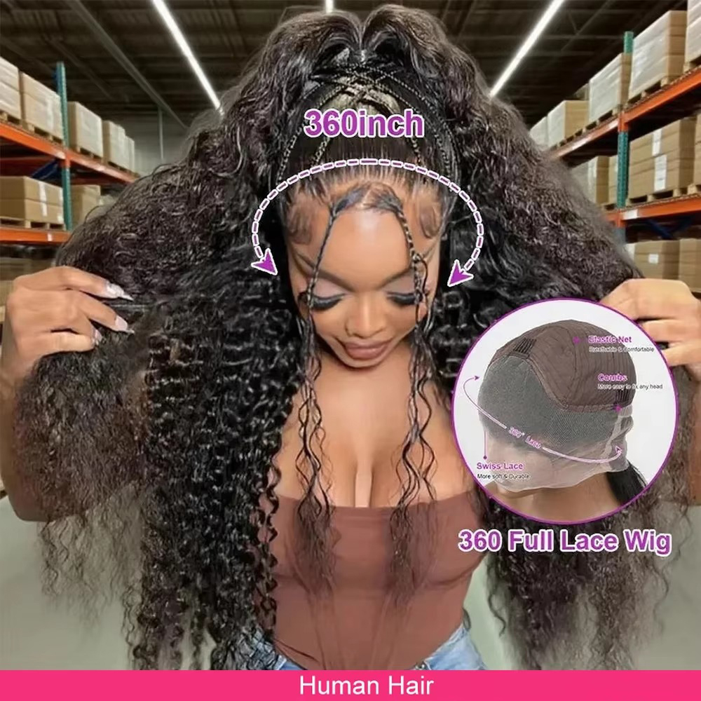 Glueless Wear And Go Human Hair Wig - Pelucas sin pegamento rizadas de encaje