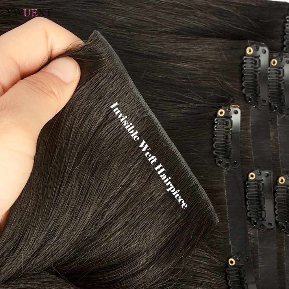 Extensiones de cabello con Cli - Seamless Clip In Hair Extensions Human Hair reseña y precio