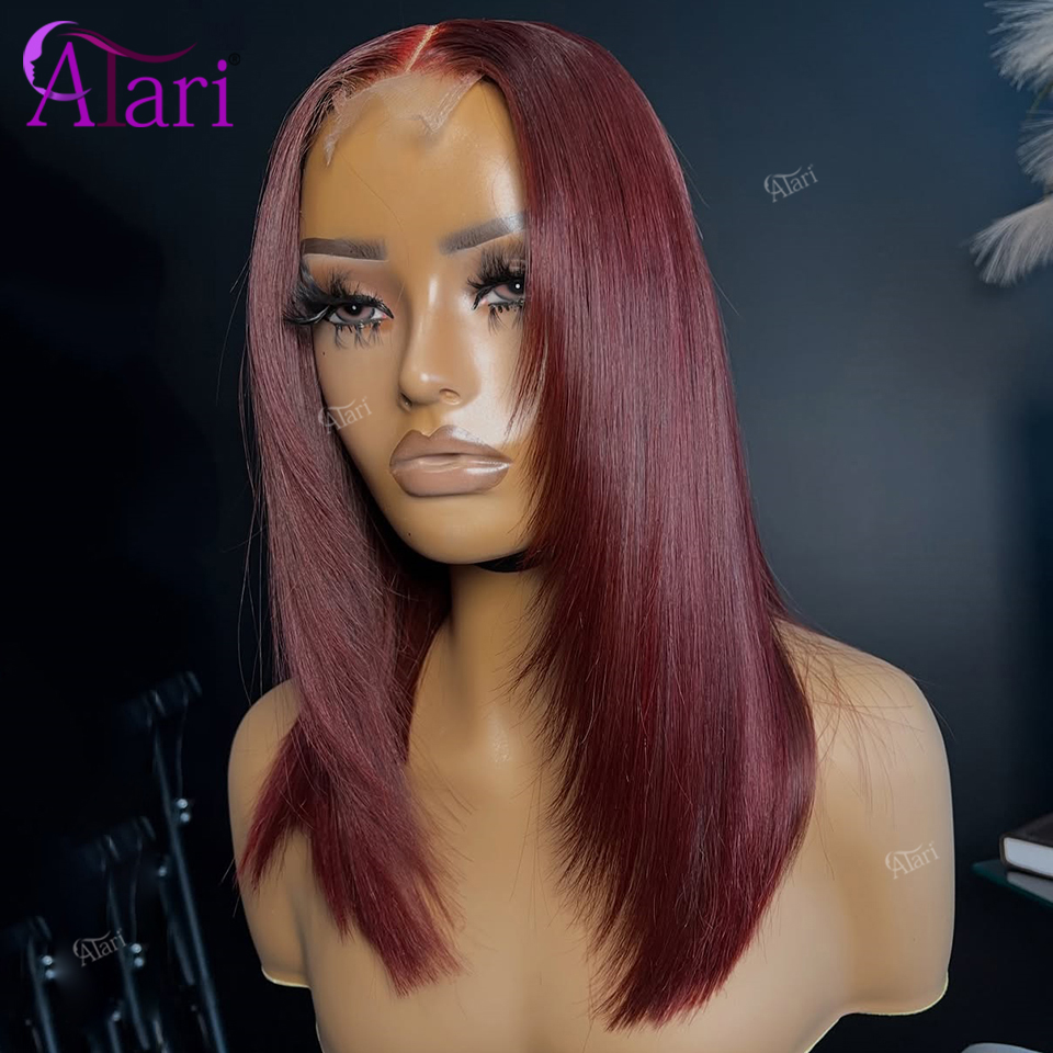 Peluca de Cabello Humano Liso  - Pre Parted 13X4 Lace Front Bob Wig reseña y precio
