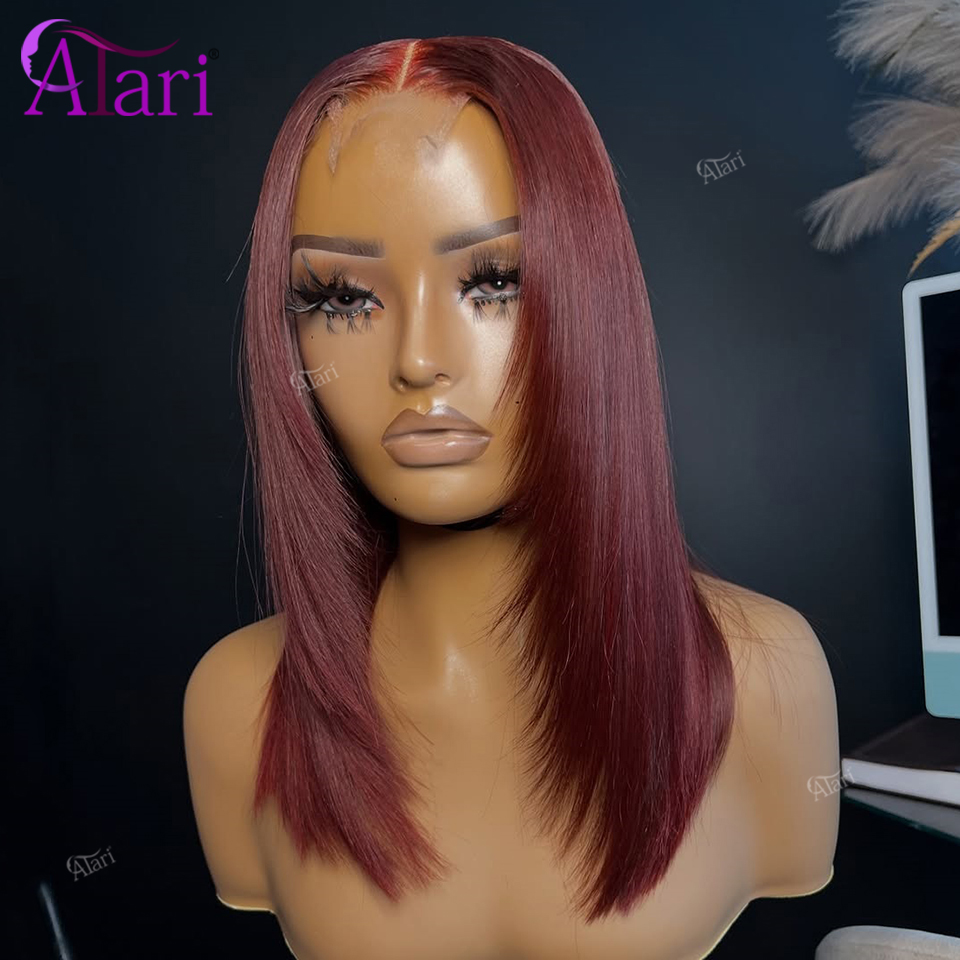 Peluca de Cabello Humano Liso  - Pre Parted 13X4 Lace Front Bob Wig reseña y precio