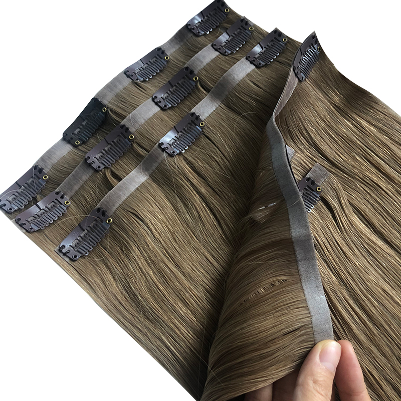 Clip Invisible recto de PU en  - Seamless Clip In Hair Extensions Human Hair reseña y precio