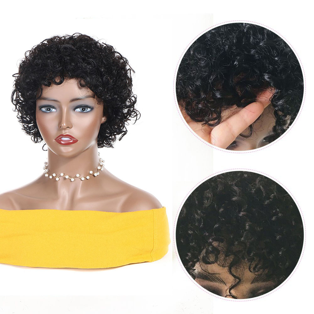 Peluca corta de corte Pixie, p - Short Pixie Cut Wig Human Hair Cheap reseña y precio