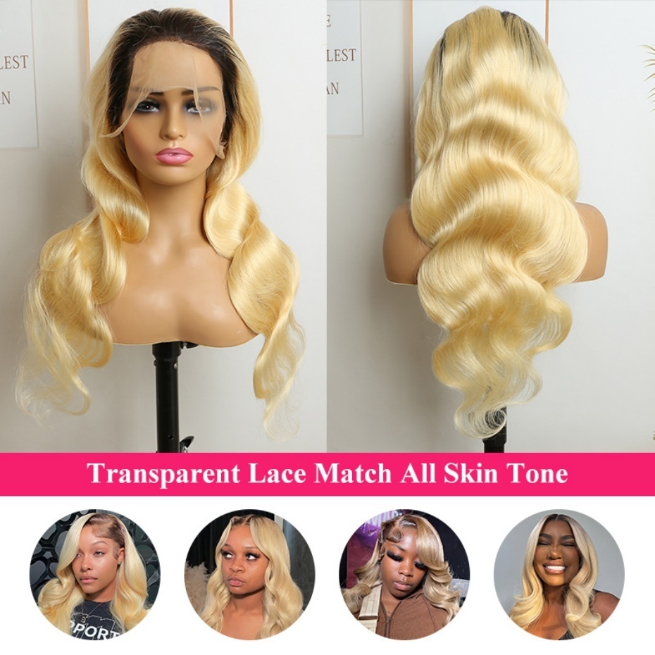 Pelucas de cabello humano rubi - 613 Blonde Body Wave Lace Front Wig reseña y precio
