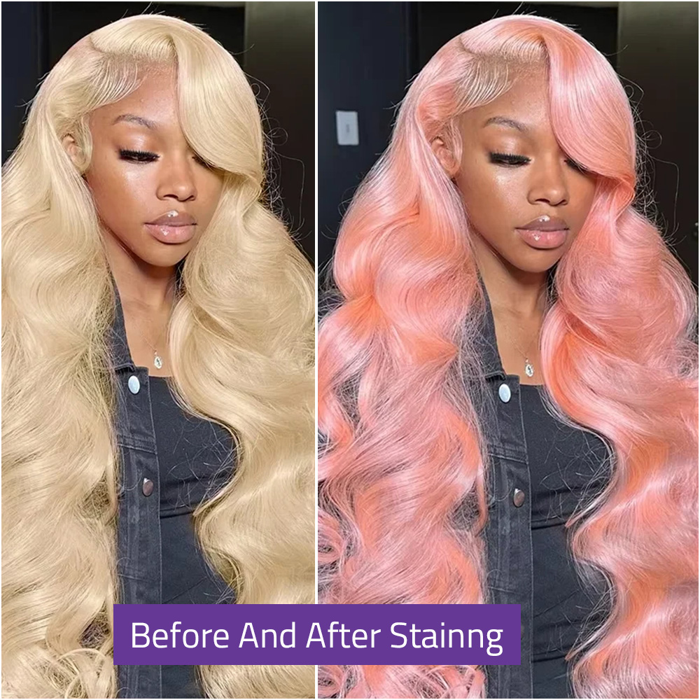 613 13x6 HD Peluca Frontal de  - 613 Blonde Body Wave Lace Front Wig reseña y precio