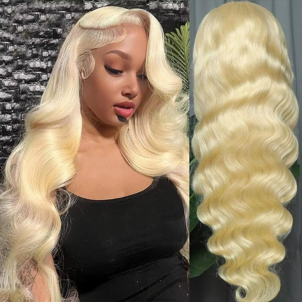 613 13x6 HD Peluca Frontal de  - 613 Blonde Body Wave Lace Front Wig reseña y precio