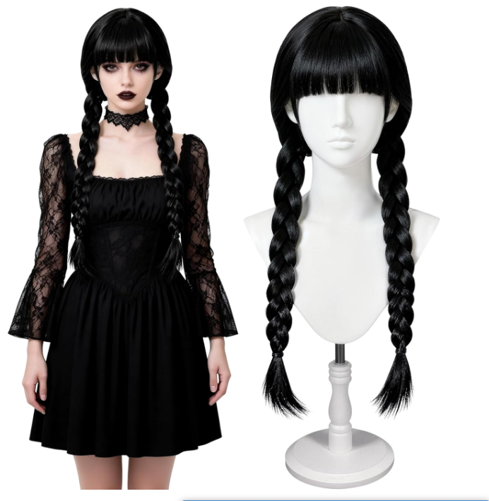 Pelucas largas góticas para Co - Synthetic Braided Wigs For Black Women reseña y precio
