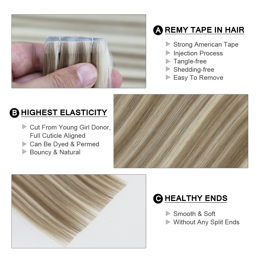 Extensiones de Cabello Invisib - Invisible Tape In Extensions Real Hair reseña y precio