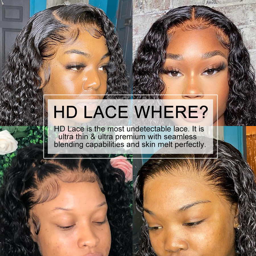 Pelucas rizadas ultra ajustada - Hd Lace Frontal Wig Human Hair Pre Plucked reseña y precio