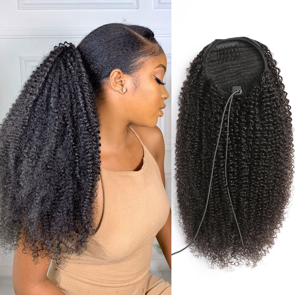 Cola de caballo de cabello hum - Seamless Clip In Hair Extensions Human Hair reseña y precio