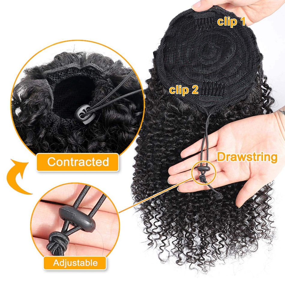 Cola de caballo de cabello hum - Seamless Clip In Hair Extensions Human Hair reseña y precio