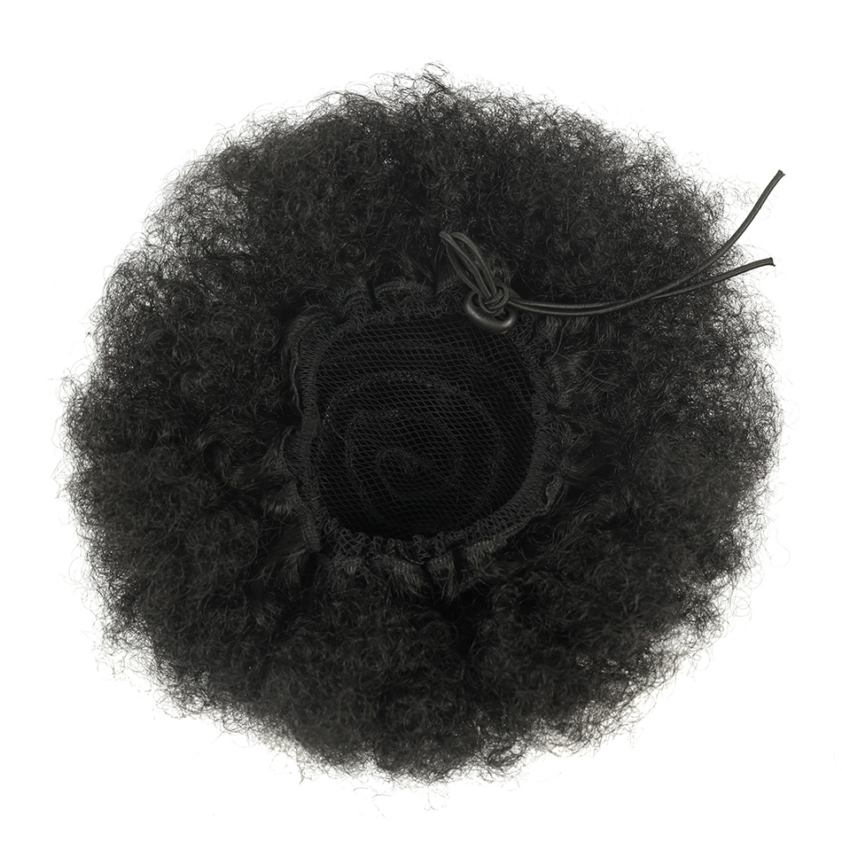 Extensiones de cabello Afro Pu - Drawstring Afro Curly Puff Ponytail reseña y precio
