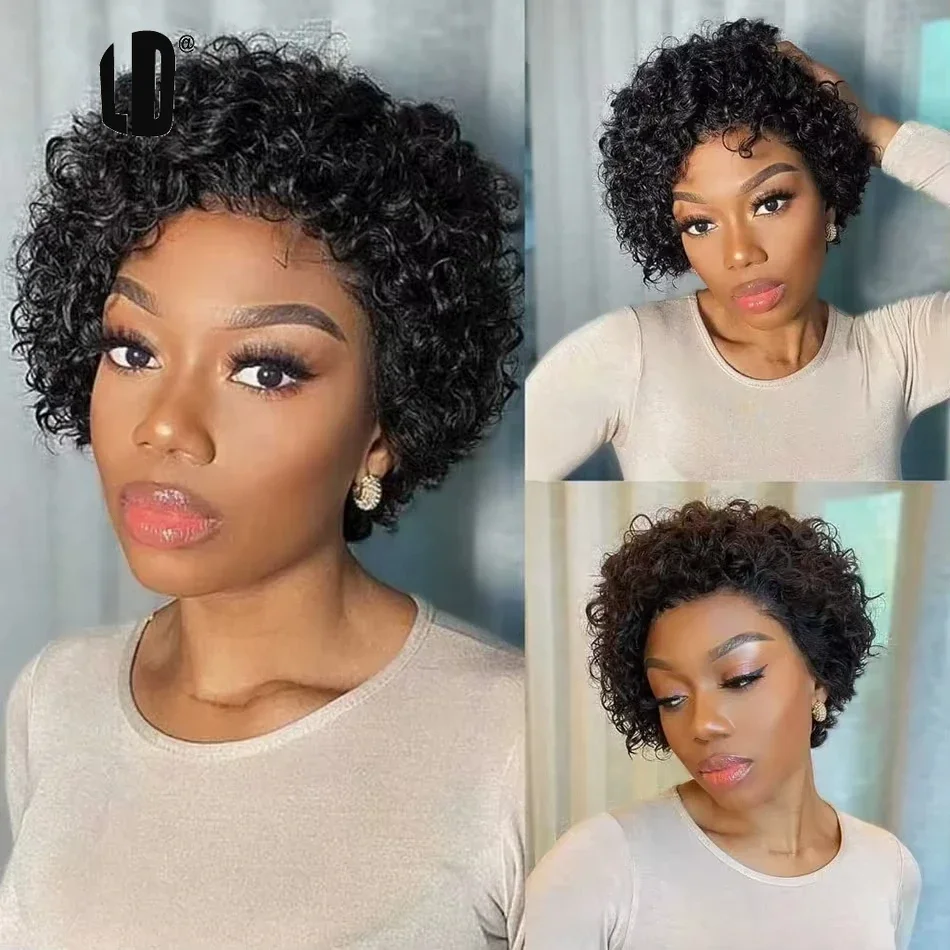 Peluca de corte pixie color 99 - Short Pixie Cut Wig Human Hair Cheap reseña y precio