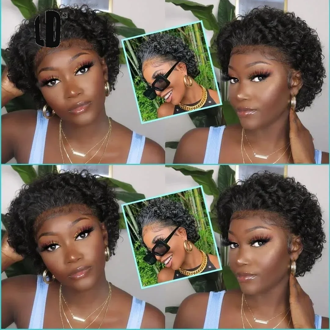 Peluca de corte pixie color 99 - Short Pixie Cut Wig Human Hair Cheap reseña y precio