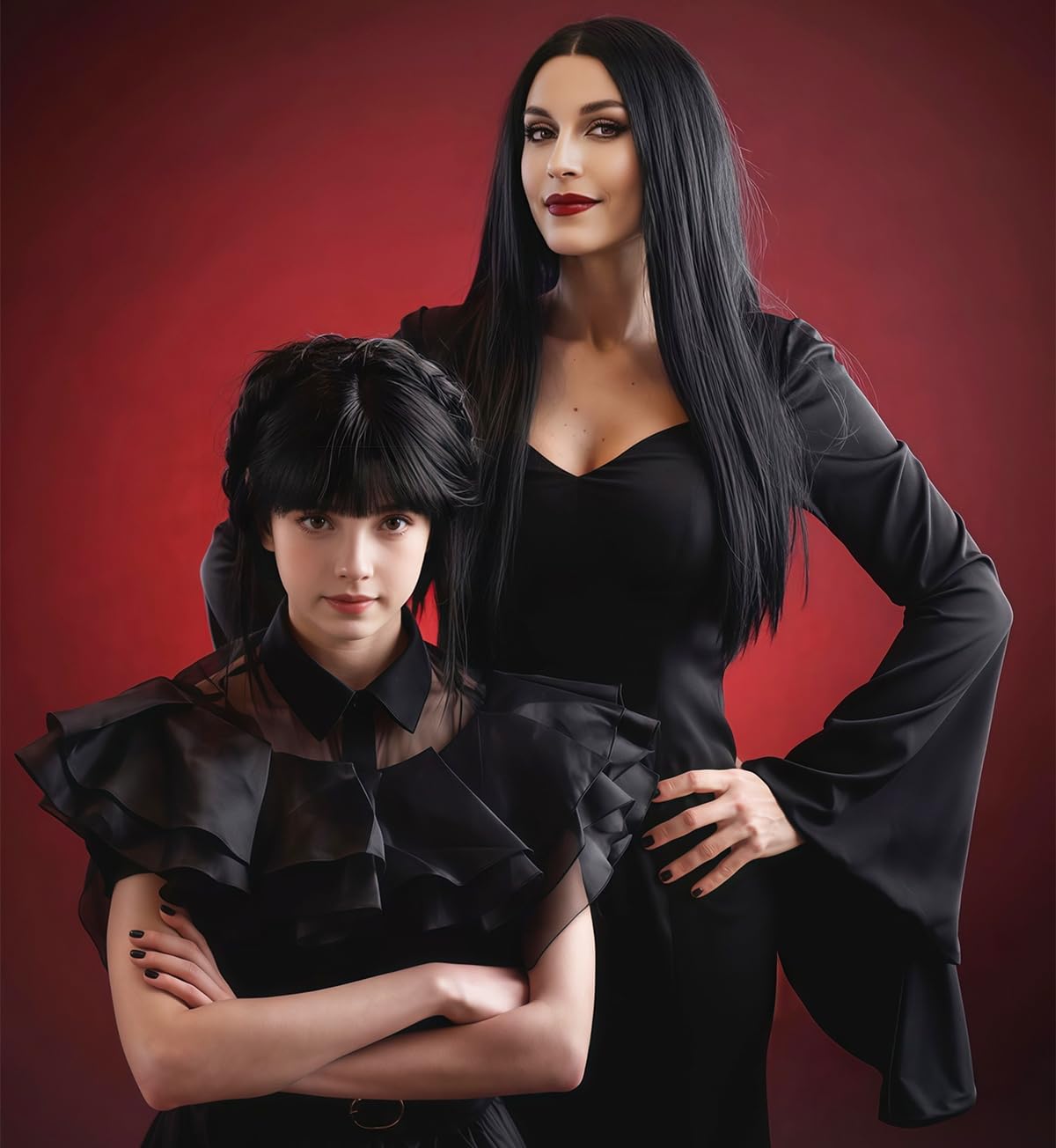 Peluca negra larga sintética p - Synthetic Braided Wigs For Black Women reseña y precio