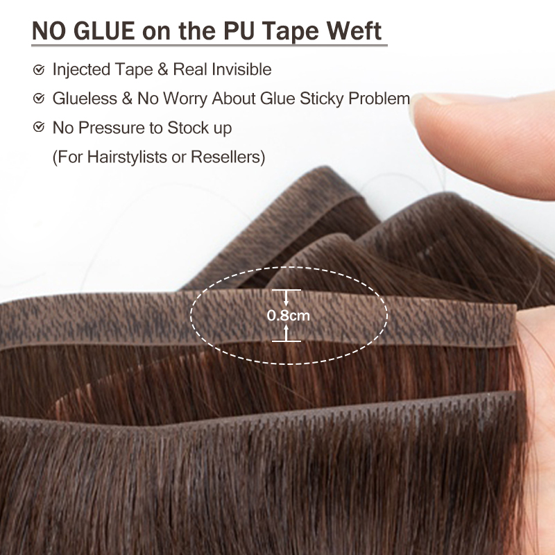Extensiones de cabello humano  - Invisible Tape In Extensions Real Hair reseña y precio