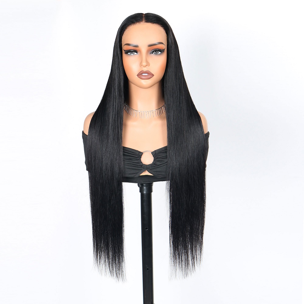 Pelucas de encaje recto 7x5 de - Glueless Wear And Go Human Hair Wig reseña y precio