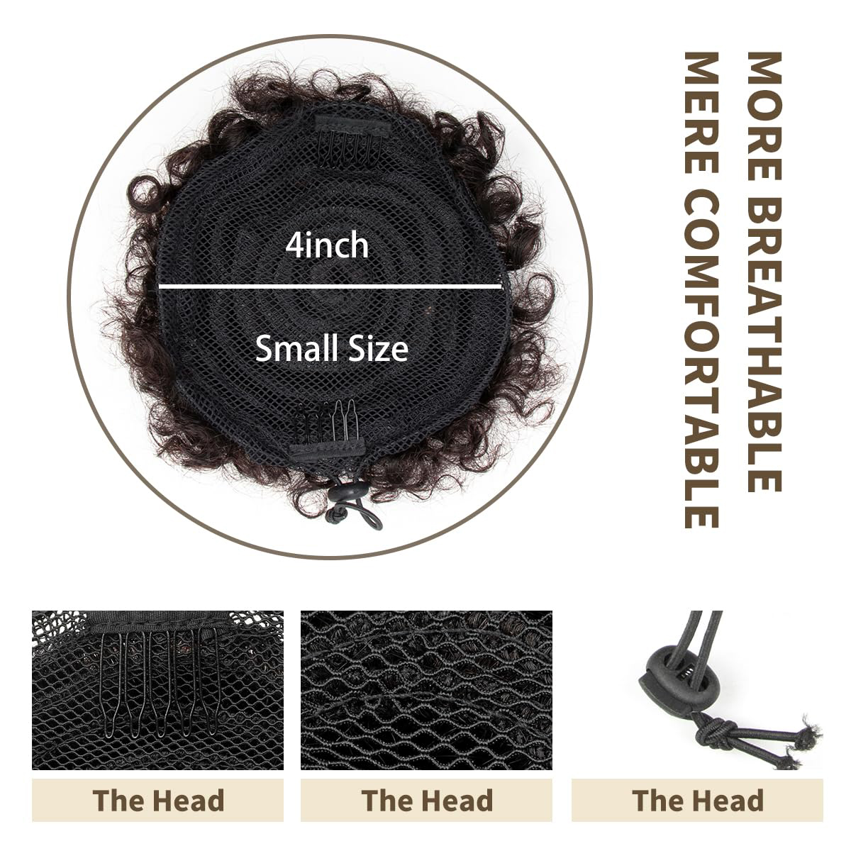 Coleta Afro sintética con cord - Drawstring Afro Curly Puff Ponytail reseña y precio