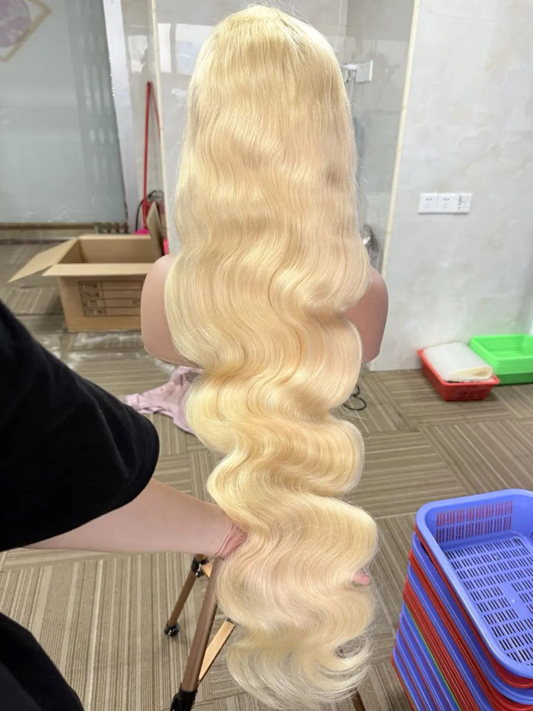 Pelucas de Cabello Humano Colo - 613 Blonde Body Wave Lace Front Wig reseña y precio