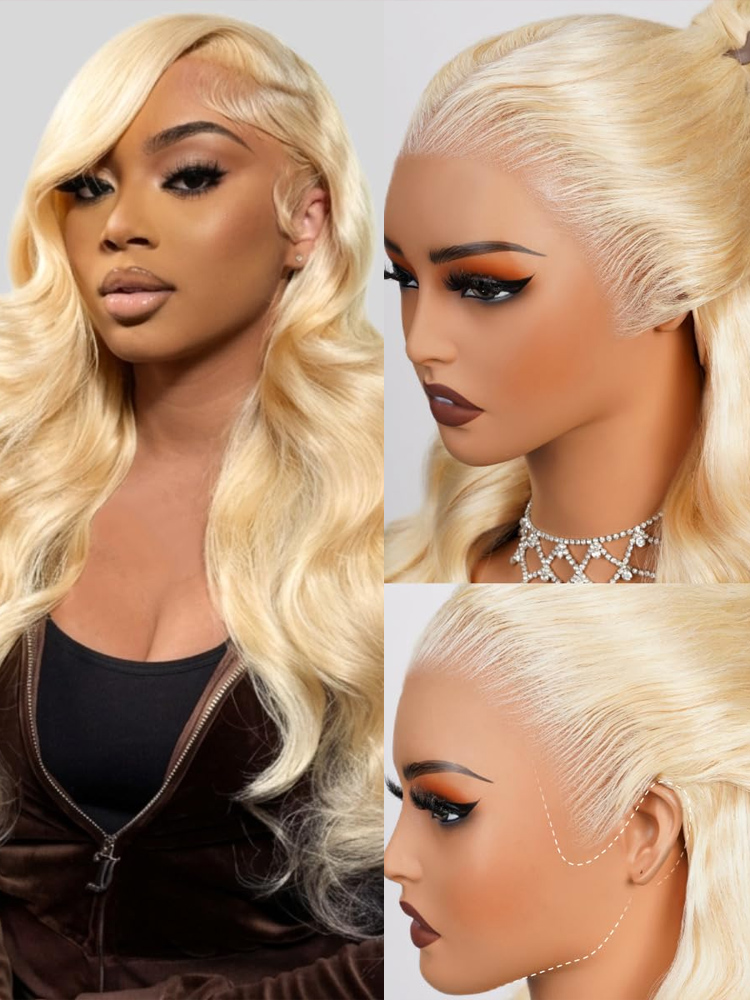 Pelucas de Cabello Humano Colo - 613 Blonde Body Wave Lace Front Wig reseña y precio