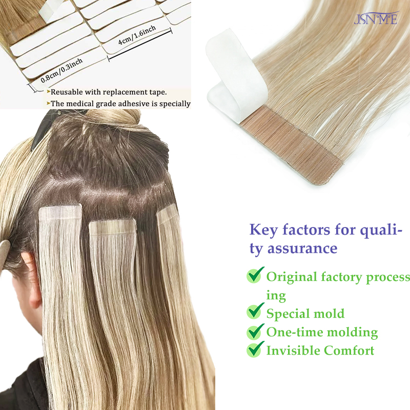 Extensiones de cabello con cin - Invisible Tape In Extensions Real Hair reseña y precio