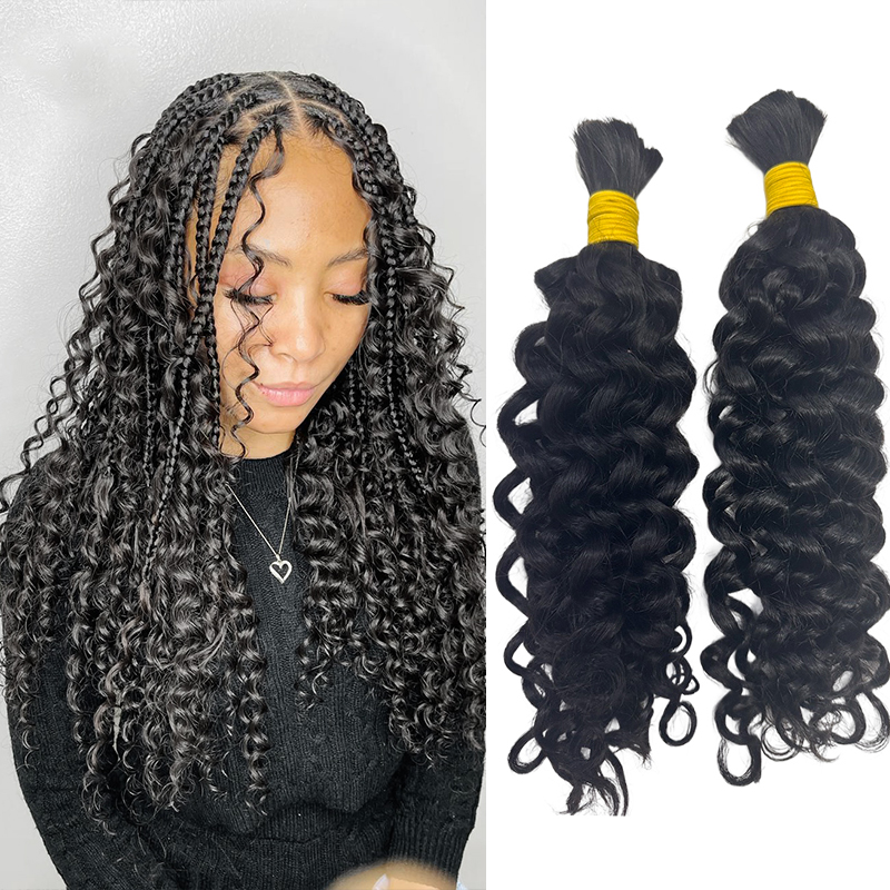 Cabello humano a granel Water  - Water Wave Bulk Human Hair For Braiding reseña y precio