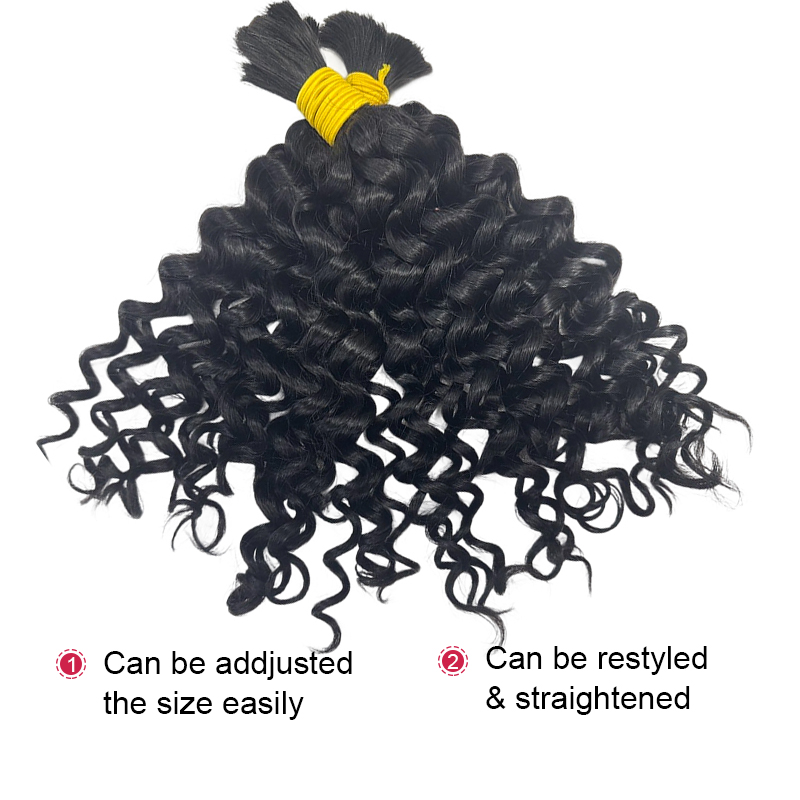 Cabello humano a granel Water  - Water Wave Bulk Human Hair For Braiding reseña y precio