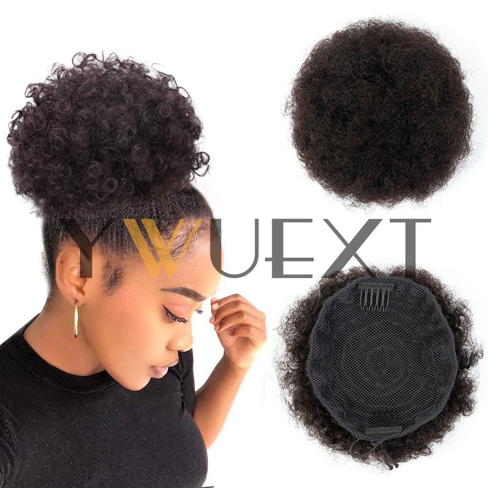 Cola de caballo afro de 4-6 pu - Drawstring Afro Curly Puff Ponytail reseña y precio