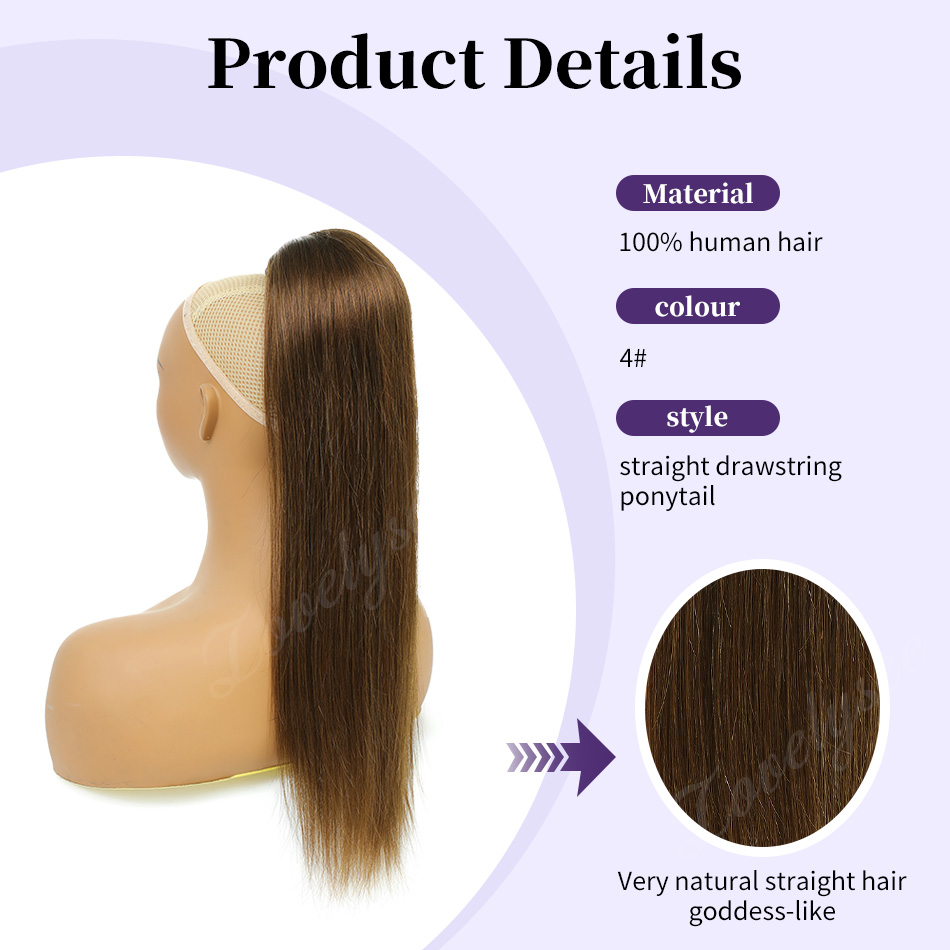 Cola de Caballo Corta con Cord - Seamless Clip In Hair Extensions Human Hair reseña y precio