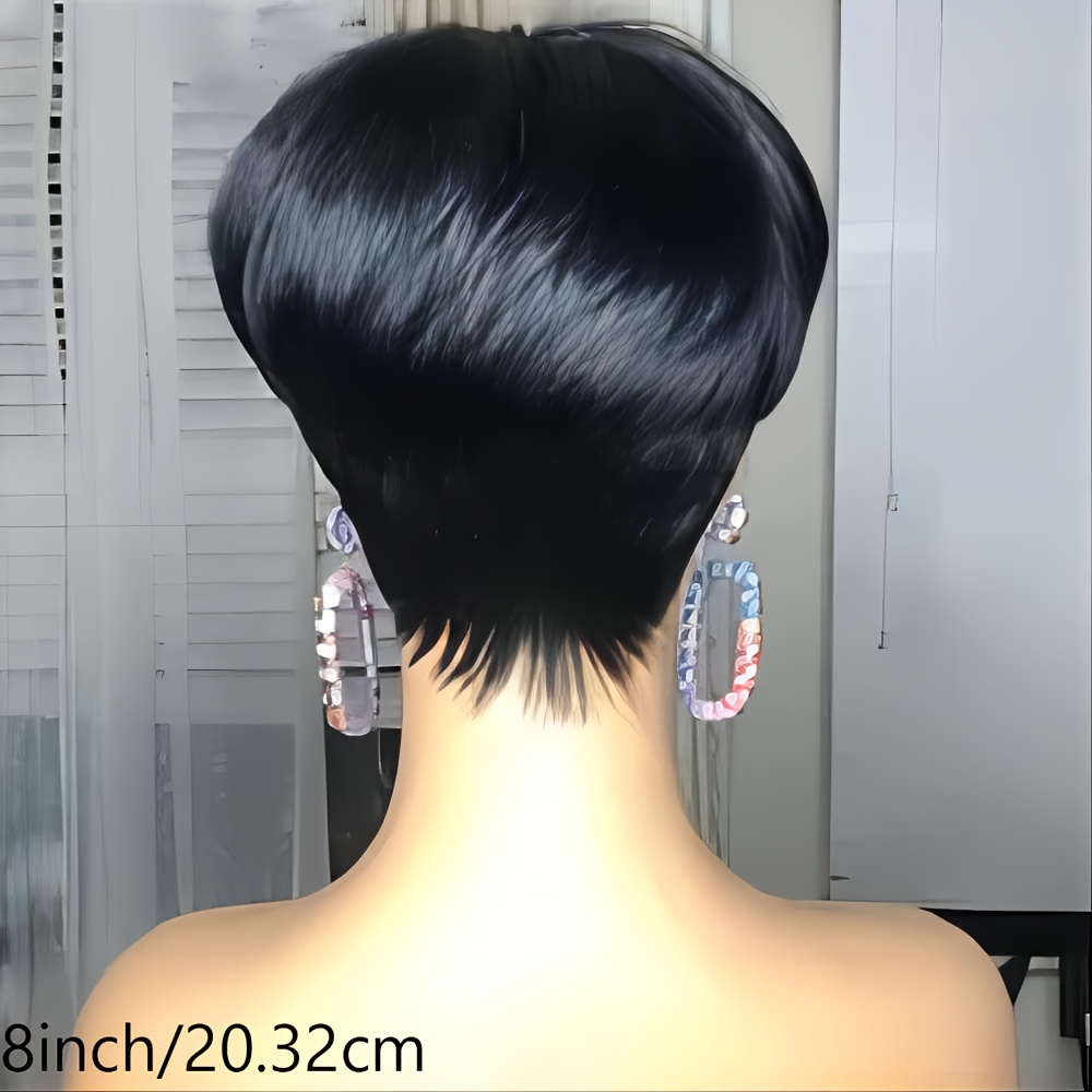 Peluca corta de Pixie, cabello - Short Pixie Cut Wig Human Hair Cheap reseña y precio