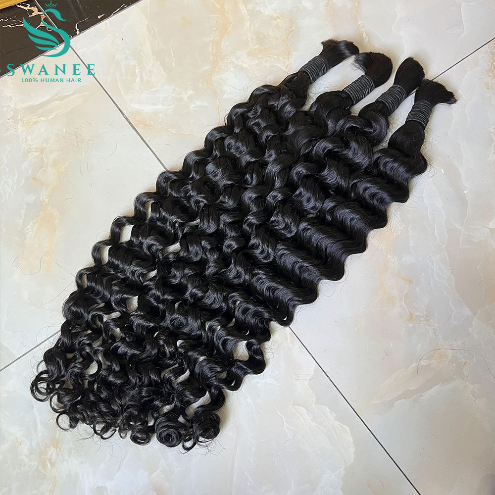 Cabello Humano 100% Natural en - Water Wave Bulk Human Hair For Braiding reseña y precio