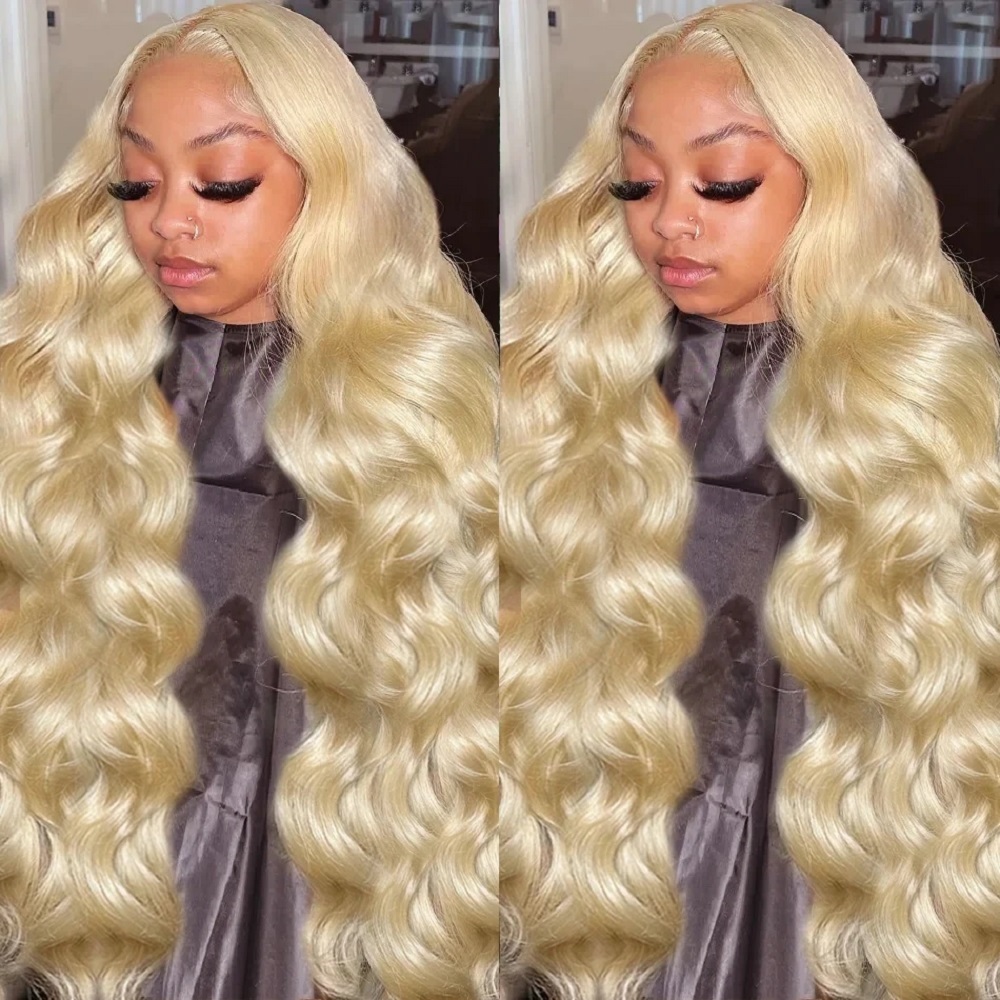 Pelucas de Cabello Humano Rubi - 613 Blonde Body Wave Lace Front Wig reseña y precio