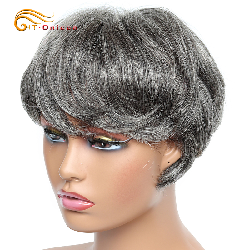 Peluca corta barata, pelucas d - Short Pixie Cut Wig Human Hair Cheap reseña y precio