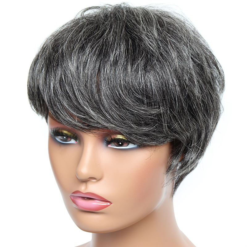 Peluca corta barata, pelucas d - Short Pixie Cut Wig Human Hair Cheap reseña y precio