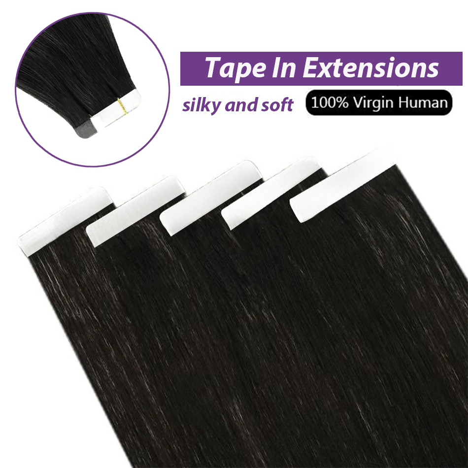 Extensiones de cabello con cin - Invisible Tape In Extensions Real Hair reseña y precio