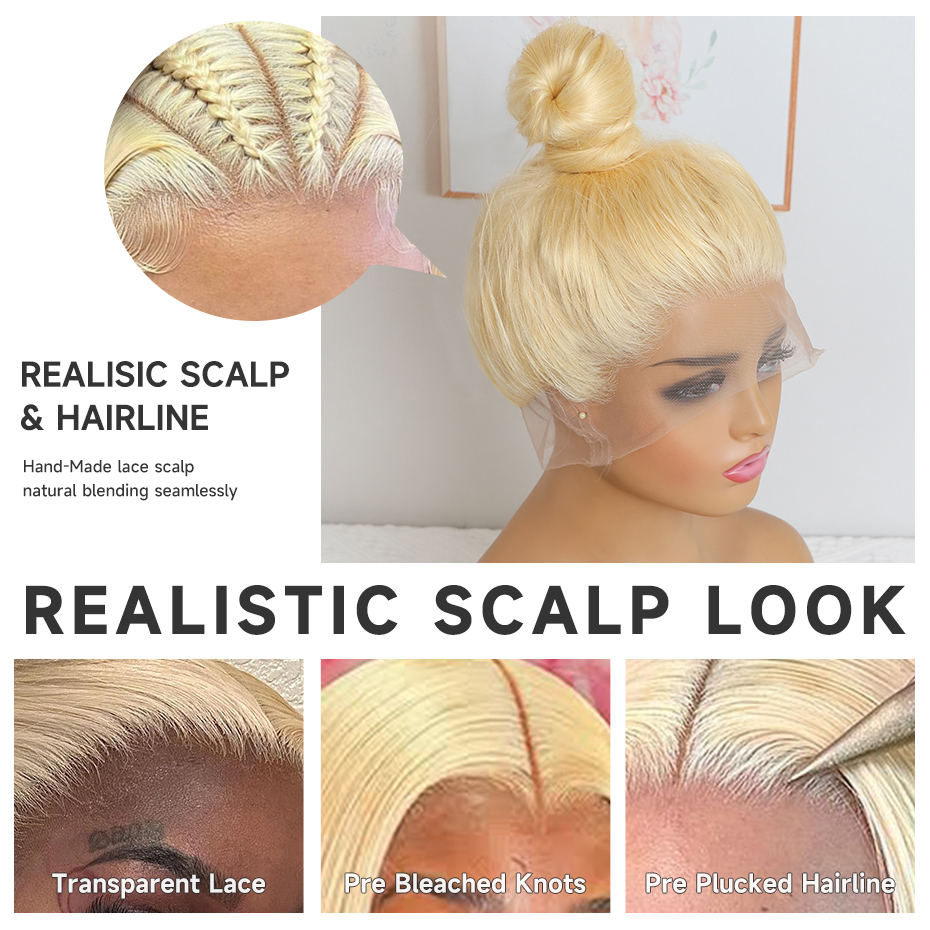 Peluca de cabello humano liso  - Human Hair Wigs reseña y precio