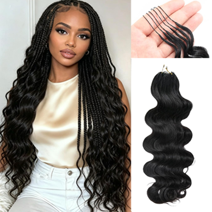 Extensiones de Cabello Humano  - Water Wave Bulk Human Hair For Braiding reseña y precio