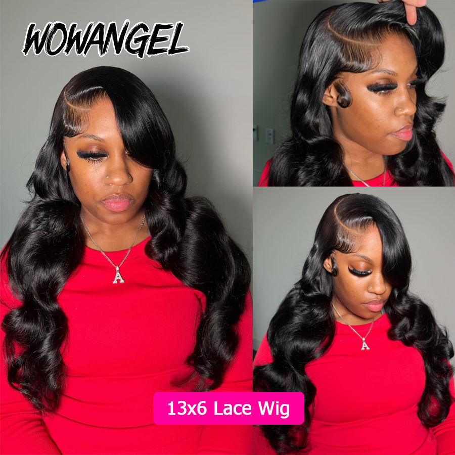 Wow Angel Body Wave Jet Black  - Hd Lace Frontal Wig Human Hair Pre Plucked reseña y precio