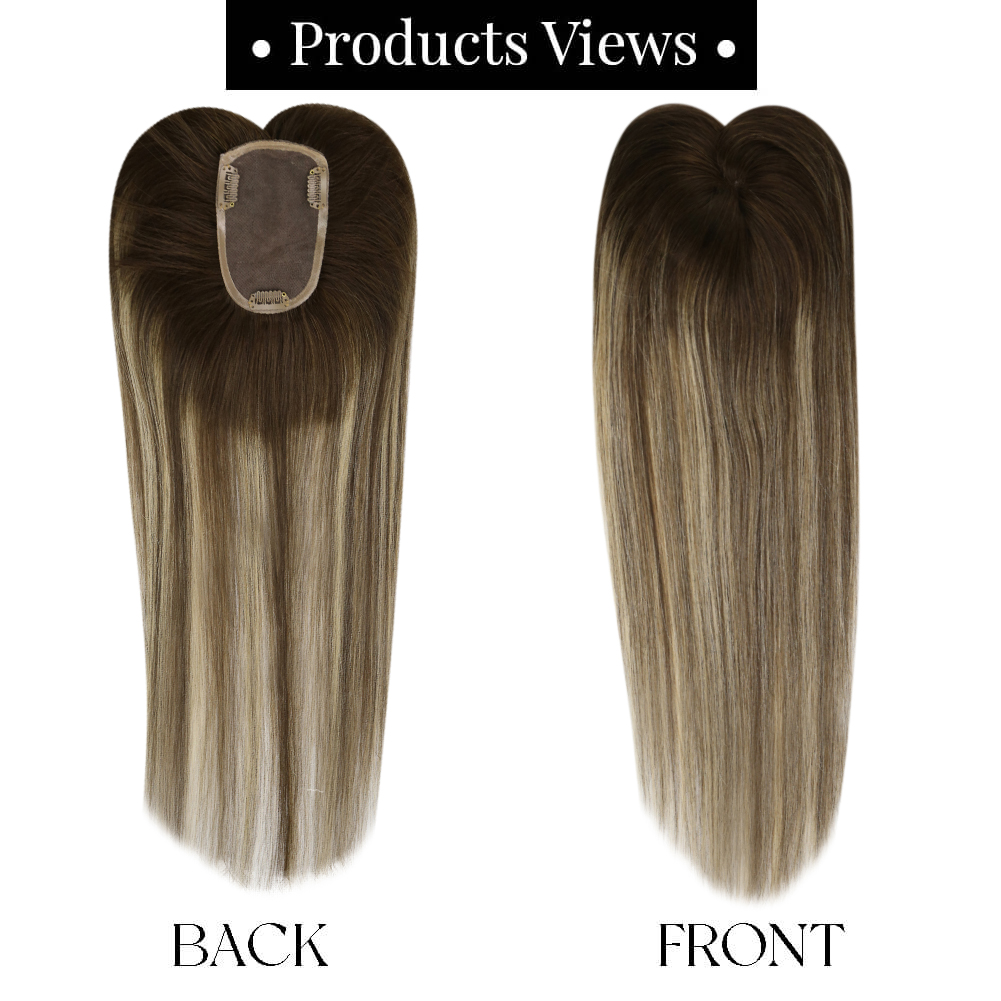Ugeat-Topper de cabello humano - Invisible Tape In Extensions Real Hair reseña y precio