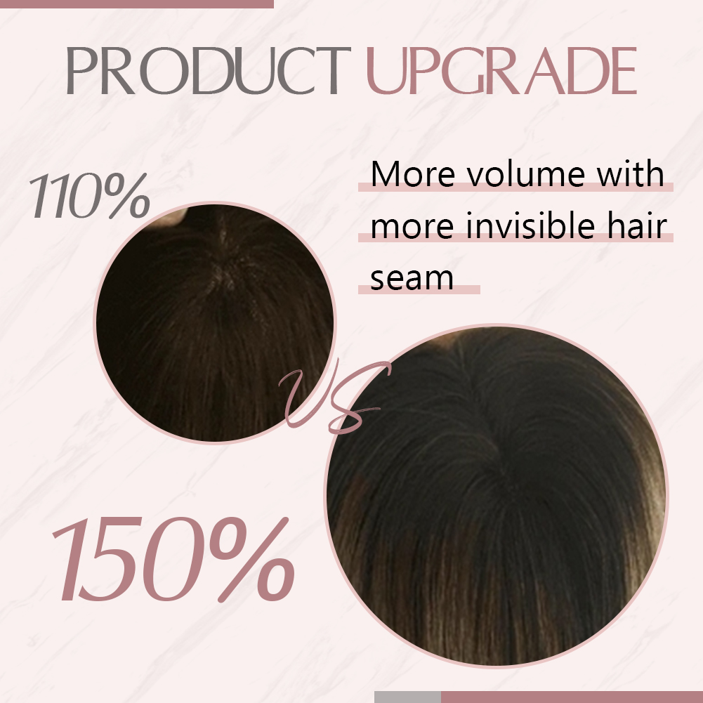 Ugeat-Topper de cabello humano - Invisible Tape In Extensions Real Hair reseña y precio